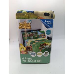 Animal Crossing New Horizons Kids Children Bedding Sheet Set 4 pc Full Size NEW